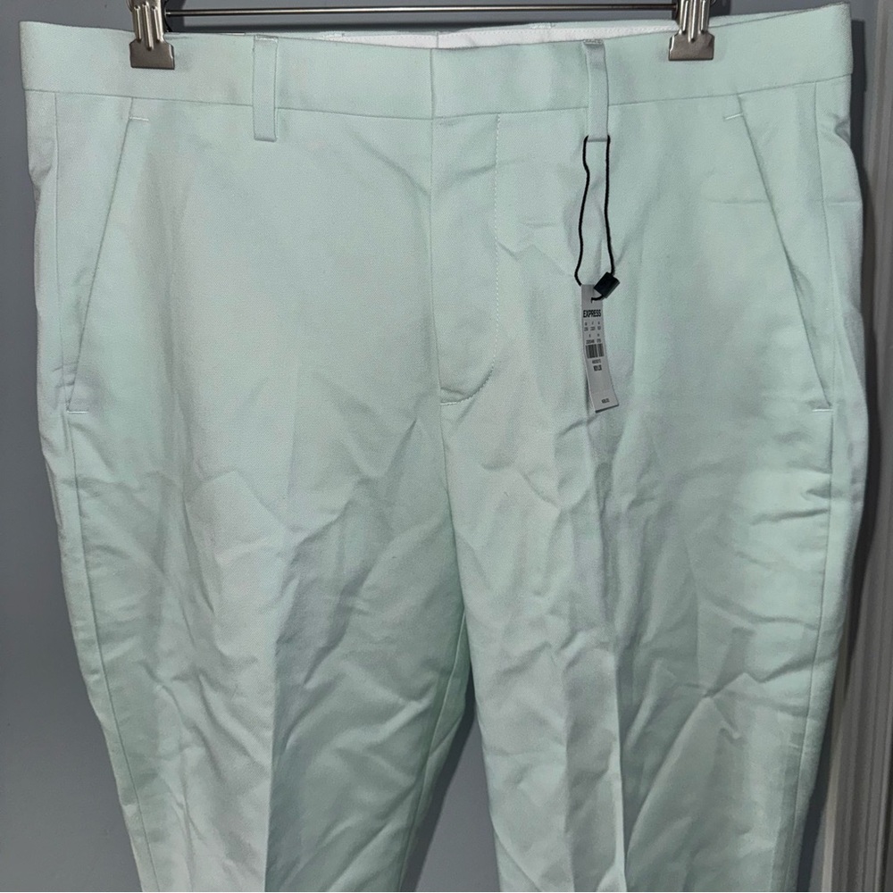 Express Men’s Mint Green Slim Dress Pants Size 31x30 NWT! - Picture 3 of 7